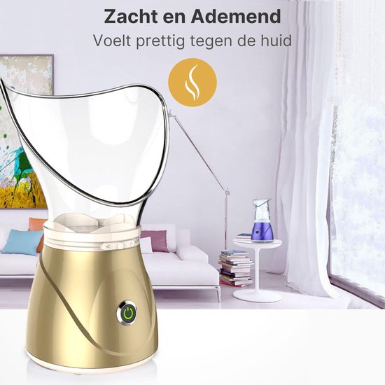 Luxe Gezichtssauna – Gezichtsstomer - 2-in-1 - Gold Edition | bol.com