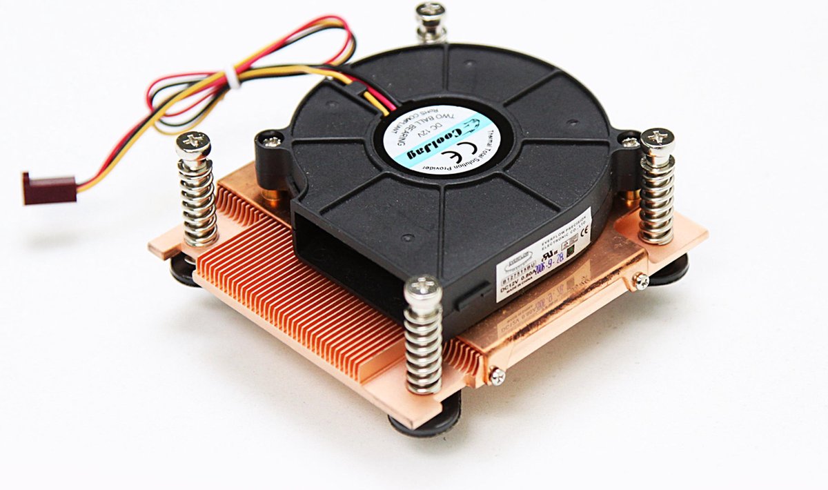 1 U Copper Cpu Cooler Cooljag Jac72Lc/ Oak-7 P4 Socket Intel Pentium 4 Socket 775 - afbeelding 5