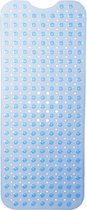 tapis de douche antidérapant relaxdays avec ventouses - tapis de bain - tapis antidérapant - pour le bain - XL bleu
