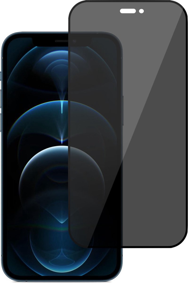 Privacy Screenprotector geschikt voor iPhone 12 Pro Max - FullGuard Screen Protector