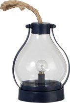 J-Line Tafellamp Led  Koord Metaal/Glas Blauw