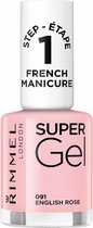 2x Rimmel SuperGel French Manicure 91 English Rose 12 ml