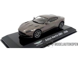 Aston Martin DB11 - 2016 (Grijs) 1/43 Altaya - Modelauto - Schaalmodel - Model auto - Miniatuurautos - Miniatuur auto