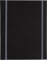 MyArt®Book Kunstenaarsmap ringband A5 kleur zwart met 1x 6 rings O-Mechaniek en 2 elastieken