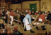 Pieter Bruegel de Oude, Boerenbruiloft, ca 1567-1568 op aluminium, 30 X 45 CM