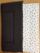 Boxkleed (donker grijs/wit met zwarte dots)