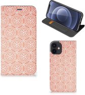 Smartphone Hoesje Geschikt voor iPhone 12 Mini Mobiel Hoesje Pattern Orange