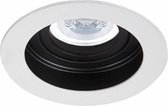 HOFTRONIC Laredo - Kantelbare inbouwspot - LED - Rond zaagmaat 90mm - Wit - Dimbaar - 5 Watt - 350 lumen - 230V - 6400K Daglicht wit - Verwisselbare GU10 - Plafondspots - Inbouwspot voor binnen - 2 jaar garantie