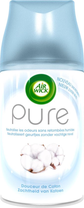 Air Wick Freshmatic Automatische Spray Luchtverfrisser - Pure Zachtheid van Katoen Navulling - 3 Stuks - Voordeelverpakking - Air Wick