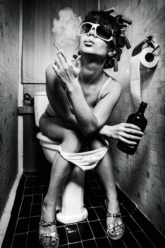 Enjoy your moment on the toilet 120 x 80  - Dibond