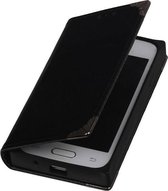 TPU Booktype Wallet Case Hoesjes voor Galaxy S Duos 3 G313 Zwart
