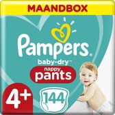 Pampers Baby-Dry Pants Luierbroekjes - Maat 4+ (9-15 kg) - 144 stuks - Maandbox