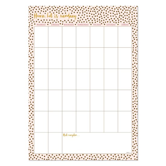 Vormgevoel - 12x Grote Maandplanner - posters (42 x 60 cm) - planner - familieplanner