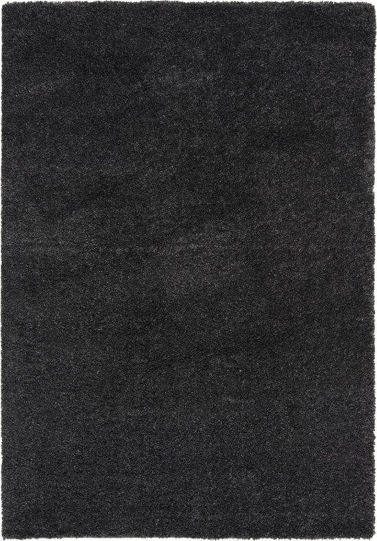 Safavieh Shaggy Indoor Geweven Vloerkleed, Florida Shag Collectie Sg456 In Donkerbruin Grijs 160 X 229 Cm