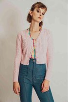 Voodoo Vixen Cardigan -XXL- Mabel Roze