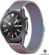 Milanees Smartwatch bandje - Geschikt voor  Samsung Galaxy Watch 3 Milanese band 45mm - regenboog - Strap-it Horlogeband / Polsband / Armband
