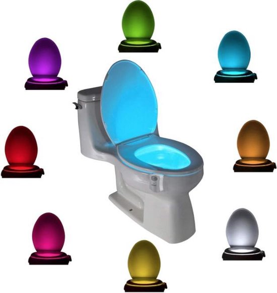 Lampe de Toilettes avec capteur LED Siècle des Lumières différentes  couleurs veilleuse | bol.com