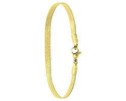Lucardi Dames Roma armband - Staal - Armband - Cadeau - 20 cm - Goudkleurig