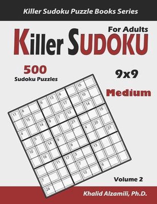 Killer Sudoku Puzzle Books- Killer Sudoku For Adults - cover