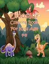 Dinosaur Coloring Book For Kids Age 4-8
