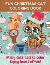 fun Christmas cat coloring book