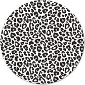 Label2X - Schilderij - Leopard Ø Aanbevolen - Multicolor - 100 X 100 Cm