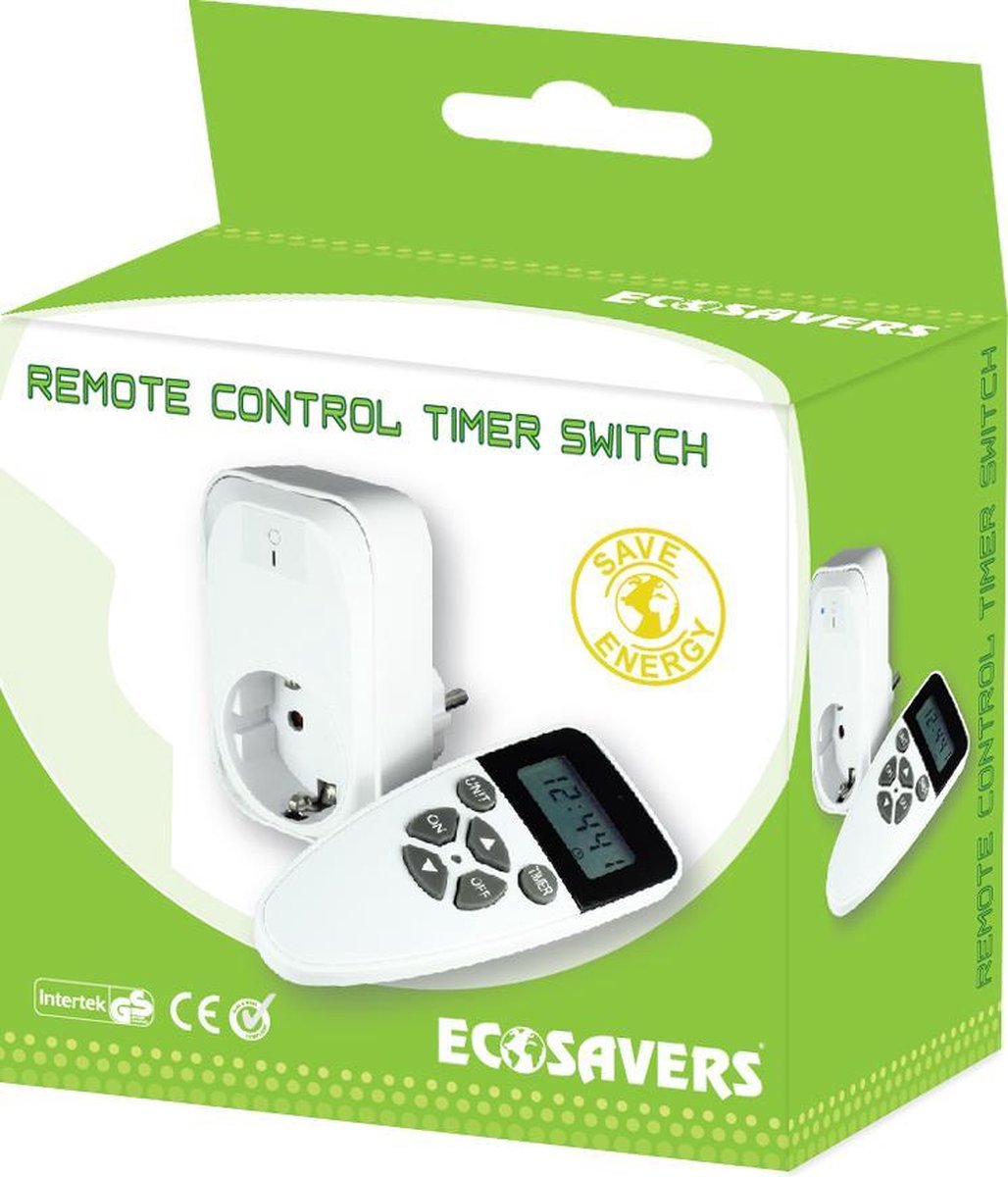 EcoSavers Remote Control Timer Switch | Contactschakelaar met draadloos  schakelen |... | bol.com