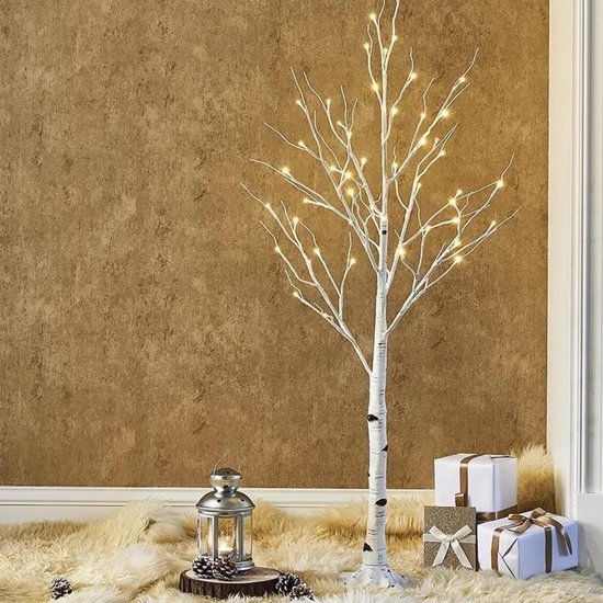 Boom met verlichting 120 CM - Kerst - Decoratieboom - Kerstdecoratie | bol.com