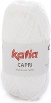 Katia Capri - kleur 50 Wit - 50 gr. = 125 m. - 100% katoen