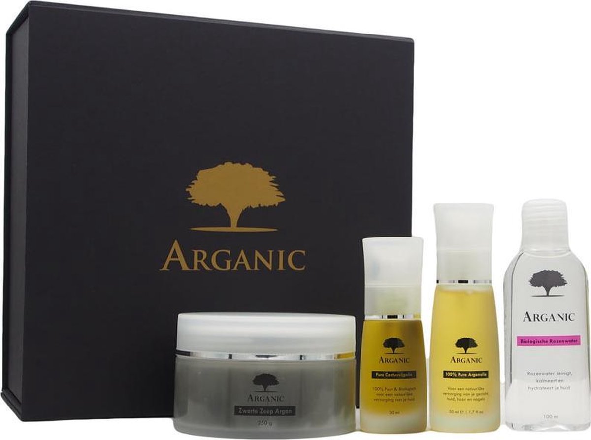 Goedkoopste Gezichtsverzorging Cadeaupakket van Arganic - Natuurlijke & Biologische Verzorgingsproducten - EcoCert Gecertificeerd