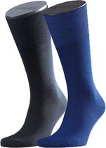 FALKE - airport 2-pack blauw - 43-44