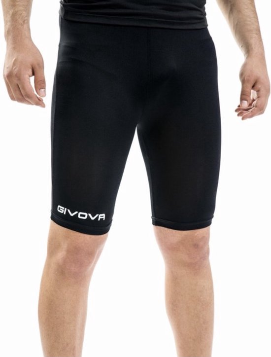 Thermoshort/sliding pants noir, Givova P004, taille M, logo brodé