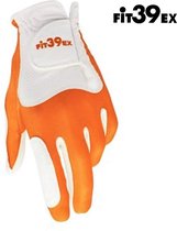 Fit39EX - golfhandschoen - rechtshandig – wit/oranje - maat Large