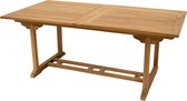 Teakhouten uitschuifbare tuintafel - Tuintafel hout - 180 cm - Verlengbaar tot 240cm