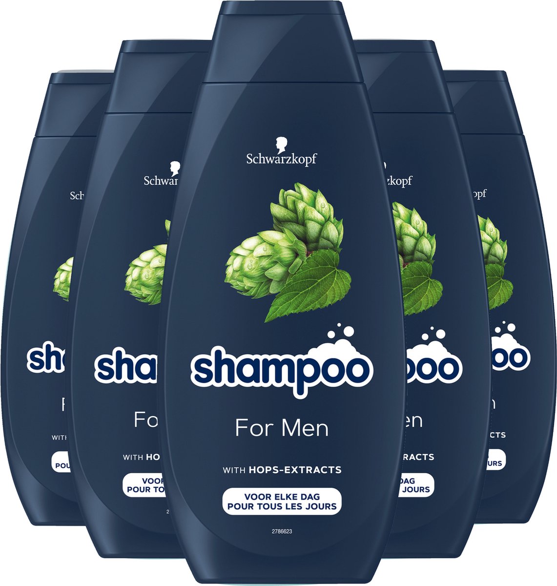 Schwarzkopf For Men Shampoo 5x 400ml - Grootverpakking - Schwarzkopf