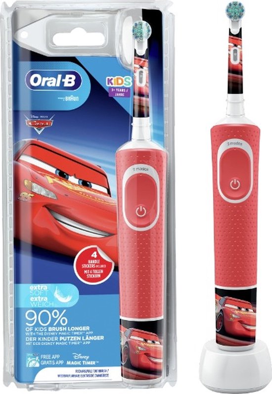 leerplan verkopen Indiener Oral-B Kids Elektrische Tandenborstel - Cars - Powered By Braun | bol.com