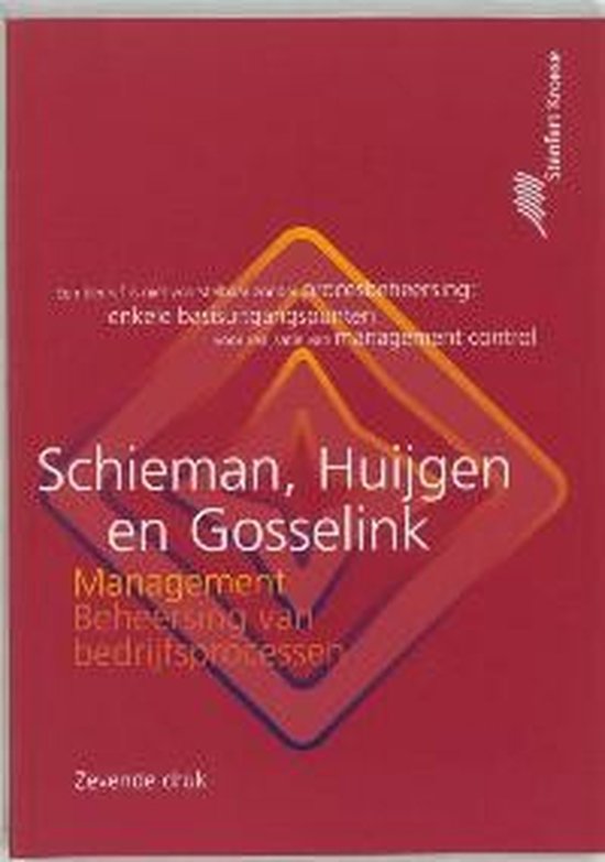 Cover van het boek 'Management' van C.J. Schieman, J.H. Huijgen en F.J. Gosselink