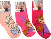 Disney Frozen 3-Pack Kids Sokken - Officiële Merchandise