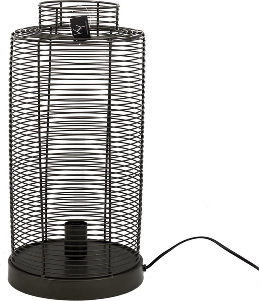 Tafellamp Industrieel - Tafellampen - Tafellamp Zwart - Tafellampen Woonkamer - Tafellamp Slaapkamer - 51 cm