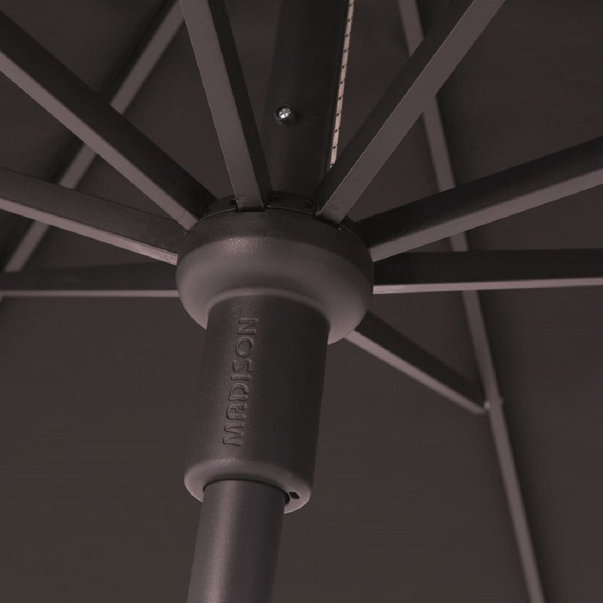 Madison - Parasol Syros - Rond - 350cm - Grijs – foto 3