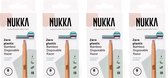 Nukka - Scheermes - Bamboe - 2-blade - 8-Pack -x 4 Stuks - Turquoise
