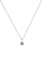 Elli DIAMONDS Dames ketting met Diamant - 925 Zilver - 42 cm