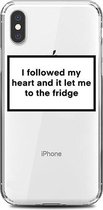 iPhone 13 hoesje I followed my heart and it let me to the fridge - Transparant - Antisocial - iPhone 13