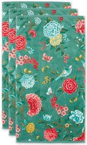 Pip Studio Good Evening Handdoek - 55x100 cm - Set van 3 - Green