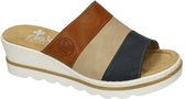 Rieker -Dames -  cognac/caramel - slippers & muiltjes - maat 36