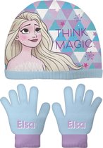 Disney Winterset Frozen Ii Meisjes Katoen Blauw 3-delig One-size