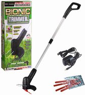 Biqnig - Electriche Tuingras- en Onkruidsnijder - Oplaadbaar - Handheld Trimmer - Draadloos - 10.000rpm - (4x) afneembare kop - Vervangbaar Plastiek Mesjes Meegeleverd - Zwart