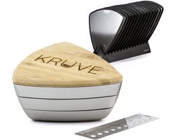 Kruve - Sifter Plus Bean Zilver - Coffee (home) roaster tool - Barista tool - Meten van bonen en maalsel - 10 zeven voor bonen - 5 zeven voor gemalen koffie - 1 x Brewler gratis (€ 19,95) - Komt in Giftpack