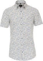 Korte Mouw Overhemd Bloemen Print Blauw Venti 613661900-101 - L