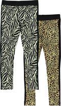 O'Chill - 2pack - leggings - Zebra - Panter - Maat 104